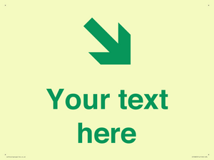 Custom Safe Condition inverse: Green Down right arrow